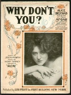 Why DonT You 1920 Alice Delysia Vintage Sheet Music