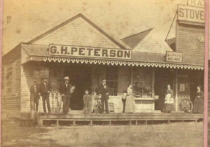  Stereoview West St Stores Healdsburg CA Downing California