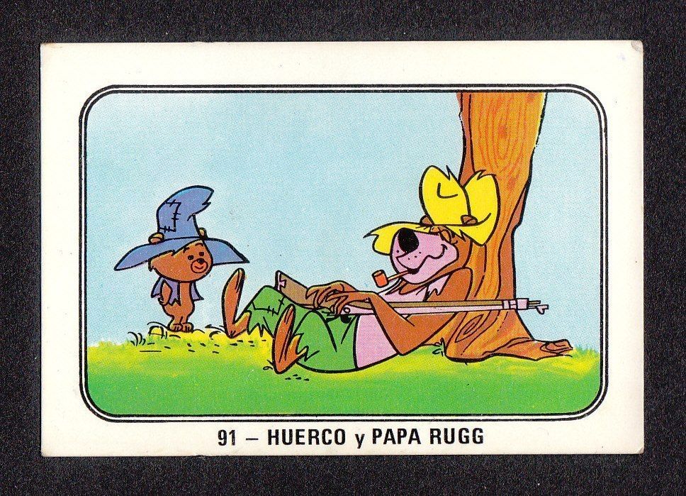  Bears Paw Shag Rugg 1970s Hanna Barbera Cartoon Card Spain
