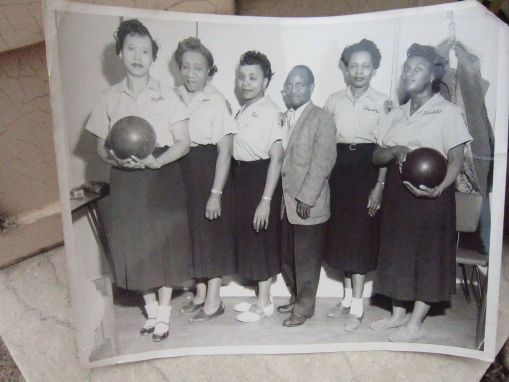 Negro Bowling Leagues Photo Vintage Team Photograph Black Americana