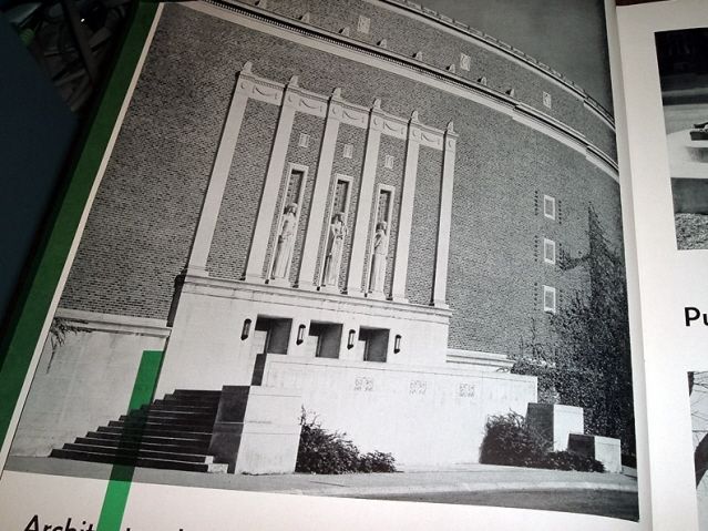 coach hank stram in the office the old main building