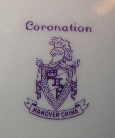 hanover coronation dinner plate retail $ 34 at fine antique store free