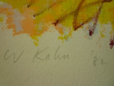 Wolf Kahn Signed N Color Silkscreen New Barn Doors Deckled Edges