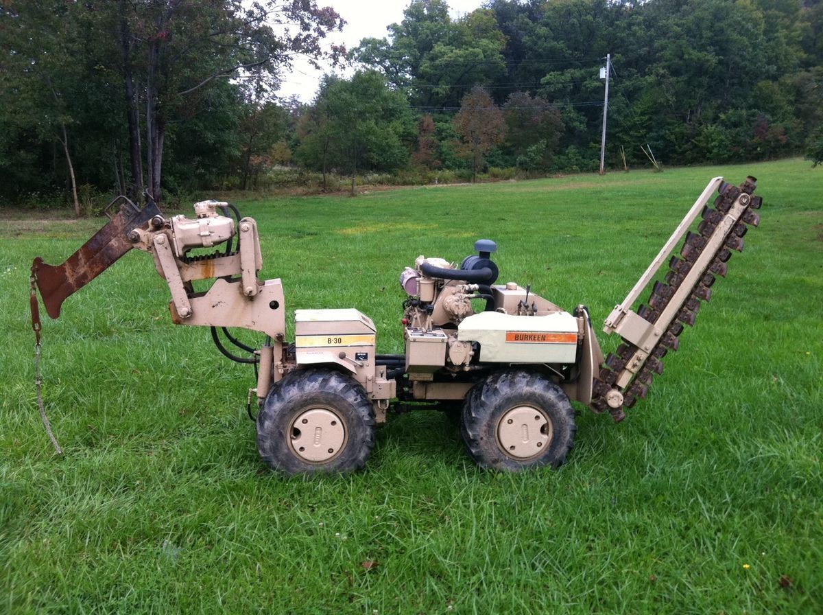 1992 1994 Burkeen B 30 Trencher and Cable Plow