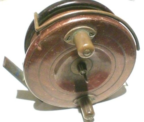 Fine Vintage Named Reuben Heaton Wood Nottingham Reel