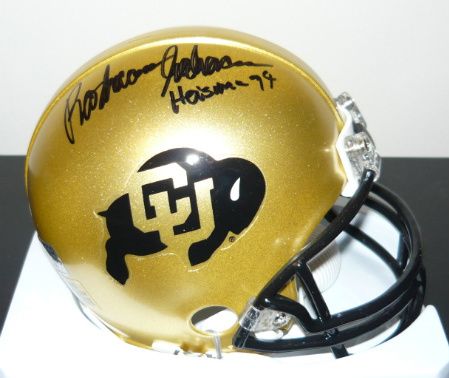  Signed Autographed Colorado Buffaloes Mini Helmet w Heisman 94