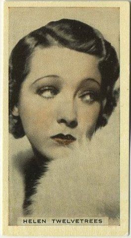 Helen Twelvetrees 1934 Godfrey Phillips Stage Cinema Beauties Tobacco