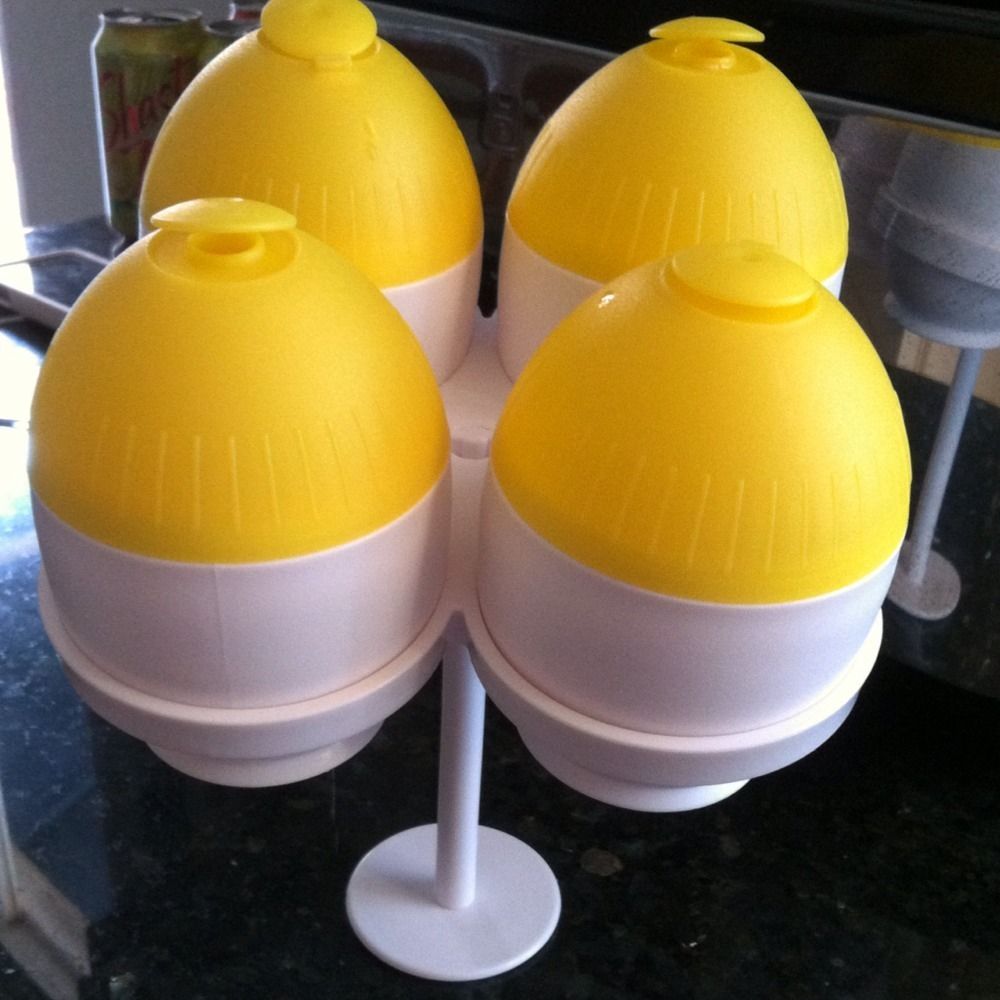 Egg Cooker Set of 4 Hard Boiled Scrambled Sunny Side Up Eggs