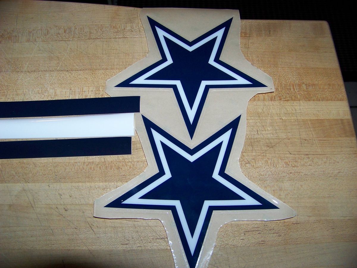 dallas cowboys football hemet decals 20 mil stars and stripes on 3m