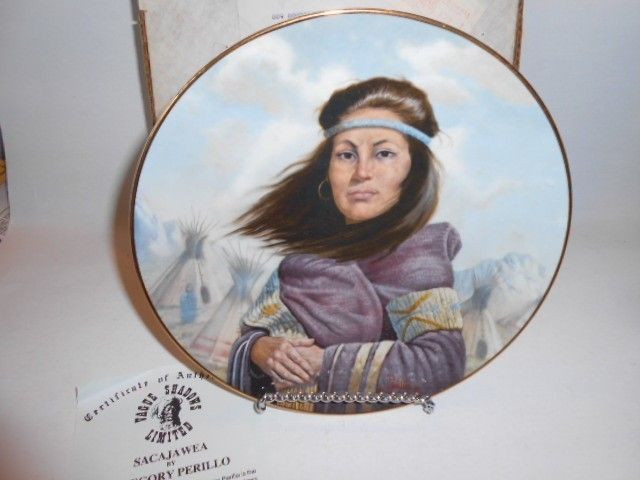 Vague Shadows Sacajawea by Gregory Perillo Collector Plate 192 1981