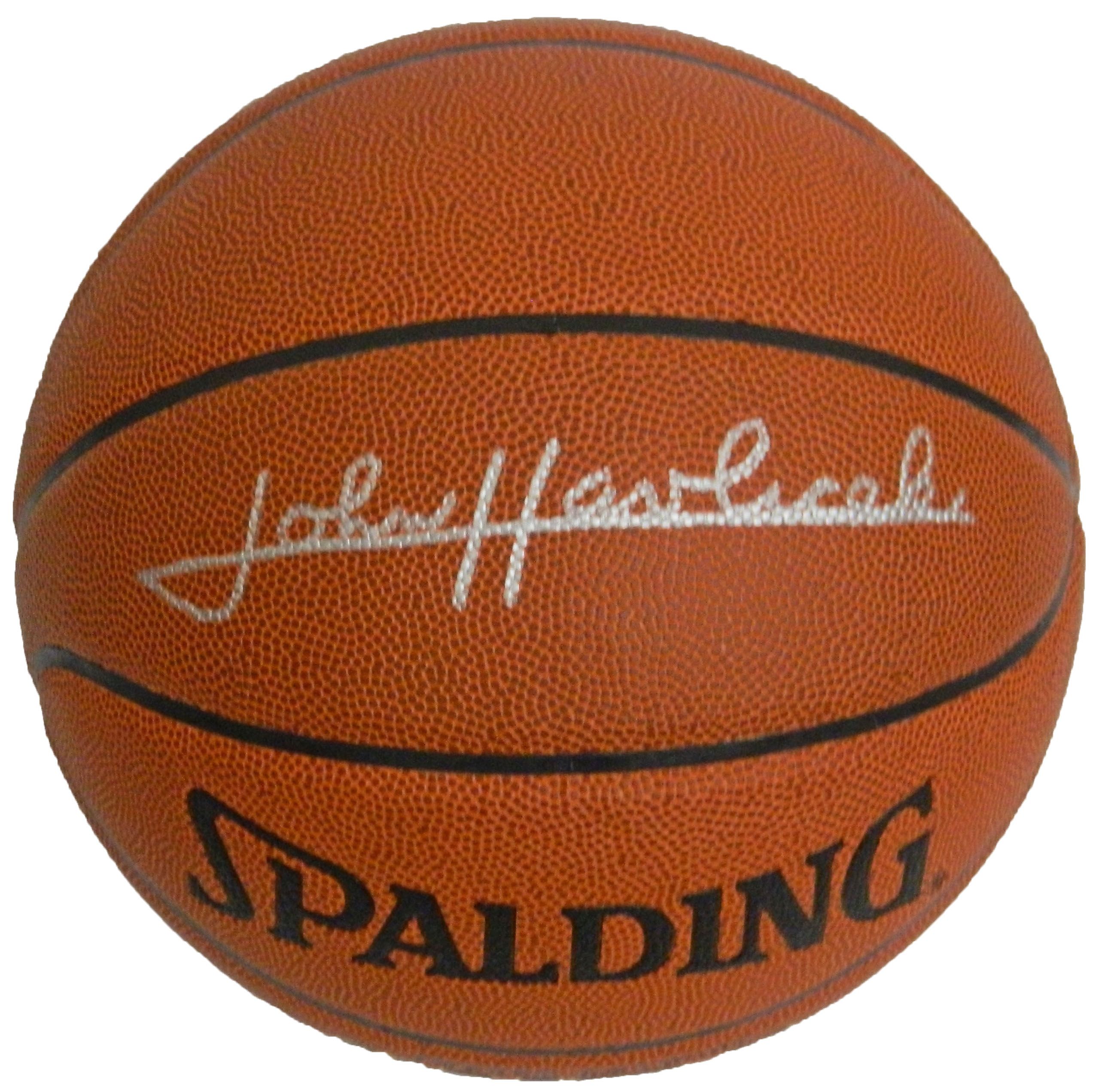 Celtics John Havlicek Signed Spalding NBA Indoor Outdoor Basketball