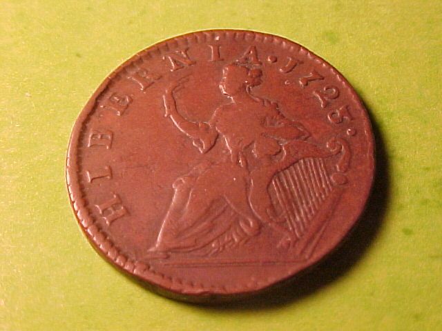 hibernia colonial halfpenny 1723 nice original coin thank you for