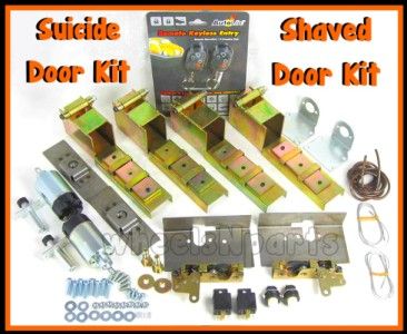  DOOR SUICIDE HIDDEN HINGES LATCHES AND 80 lbs SHAVED DOOR KIT