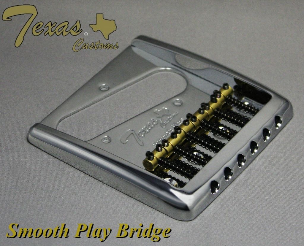  Customs Smooth Play 6 Saddle Bridge High Quality also fits fender tele