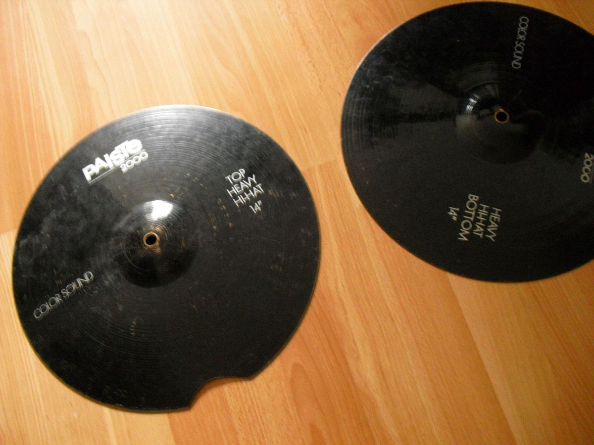   Paiste Colorsound 2000 Heavy HiHats Hi Hats Color Sound 2002 alloy