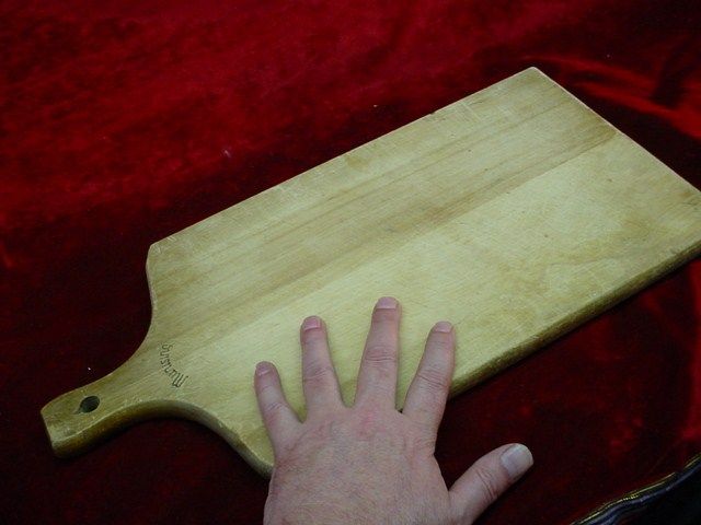 Vintage Antique Munising Wood Cutting Board with Handle