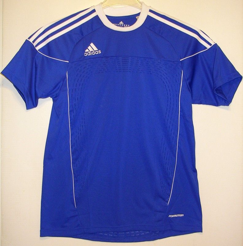 Adidas Youth ClimaCool Condivo Blue Soccer Jersey New