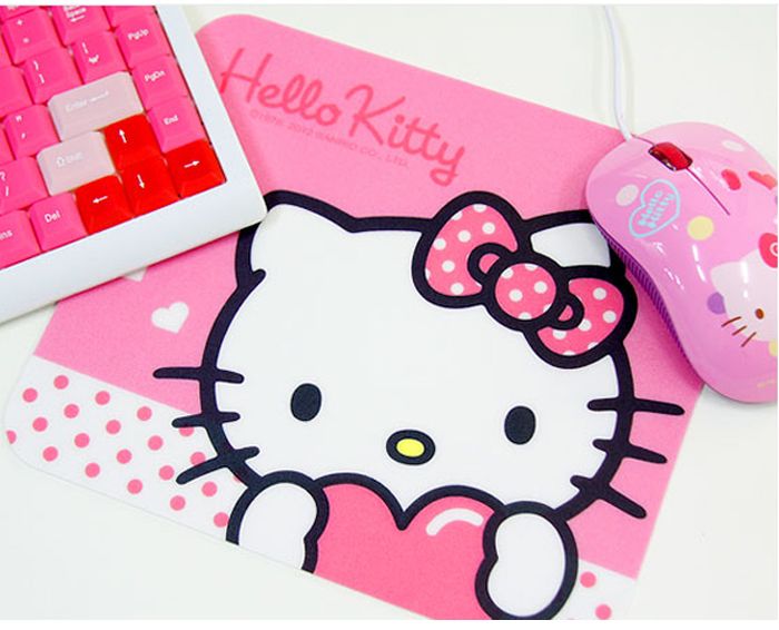 hello kitty PC Laptop Computer mouse mat mousepad_rectangle pink