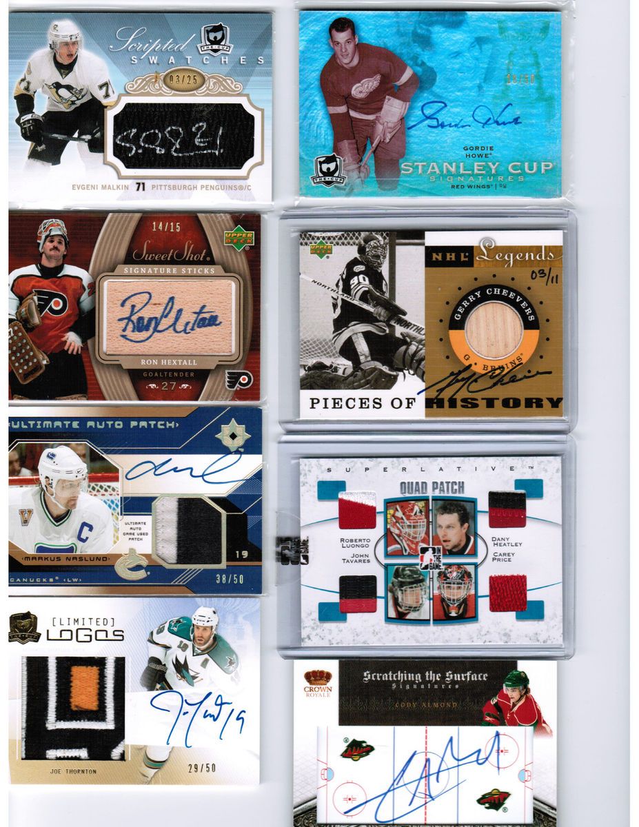   Superlative Quad Patches Silver QP13 Luongo Heatley Tavares Price 9