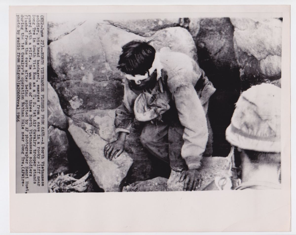 HENRI HUET NORTH VIETNAMSESE SOLDIER FLUSHED FROM CAVE VINTAGE GEL