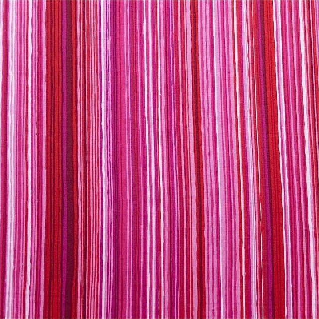 Alexander Henry Cotton Fabric Bright Pink Stripe FQs
