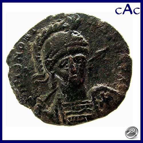 CAC Honorius Concordia Avgg Constantinopolis Seated 401 403 Ad