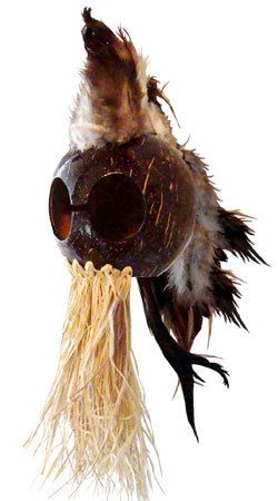 Brown Ikaika Hawaiian Warrior Helmet 3 Coconut AB06