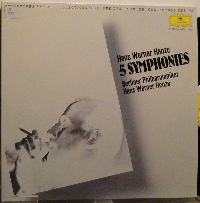 Han Werner Henze 5 Symphonies Deutsche Grammophon 2LPs