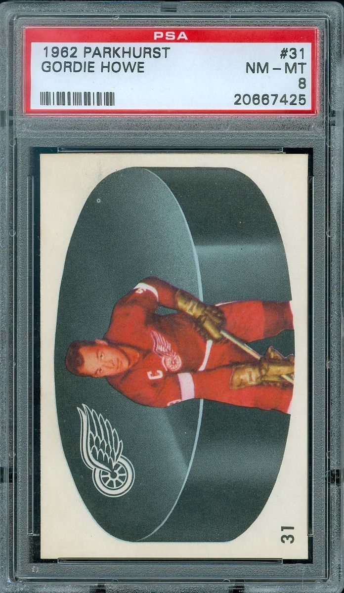  1962 Parkhurst Hockey 31 Gordie Howe PSA 8 Centered