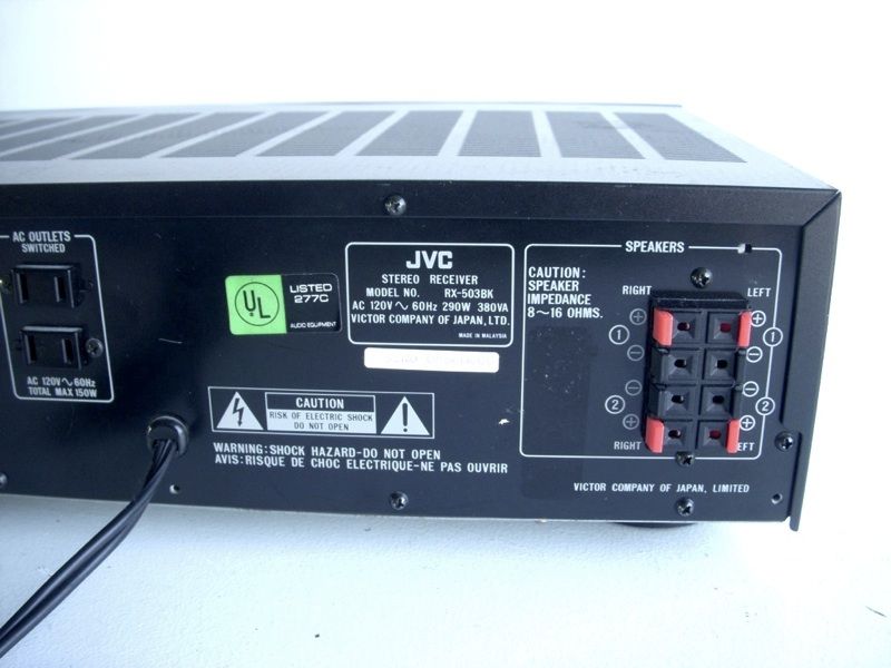 JVC RX 503 Am FM Home Stereo Receiver Tuner Amplifier