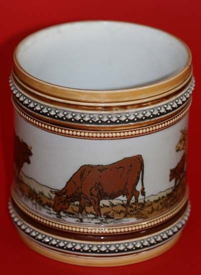 Villeroy Boch Mettlach Stoneware Planter Cattle Cows