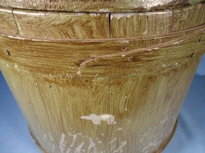 Antique Hingham Firkin Painted Bucket