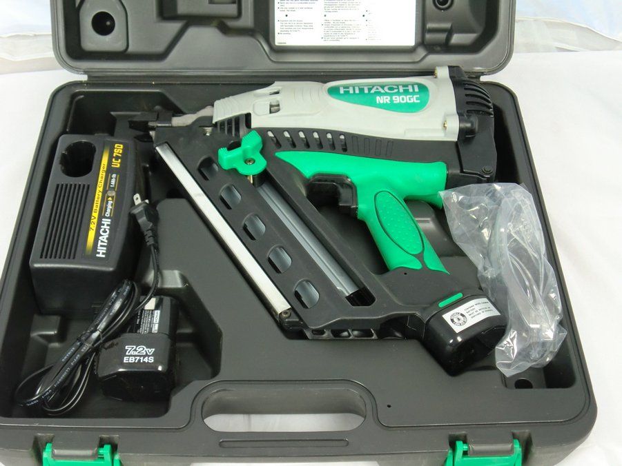 Hitachi Koki 3 ½ Gas Cordless Nailer 90GC New