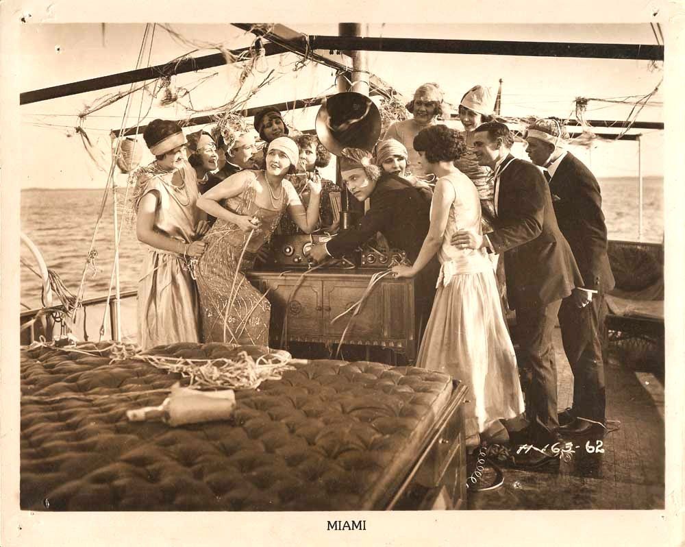 HEDDA HOPPER & LAWFORD DAVIDSON Miami Or. SILENT 1922