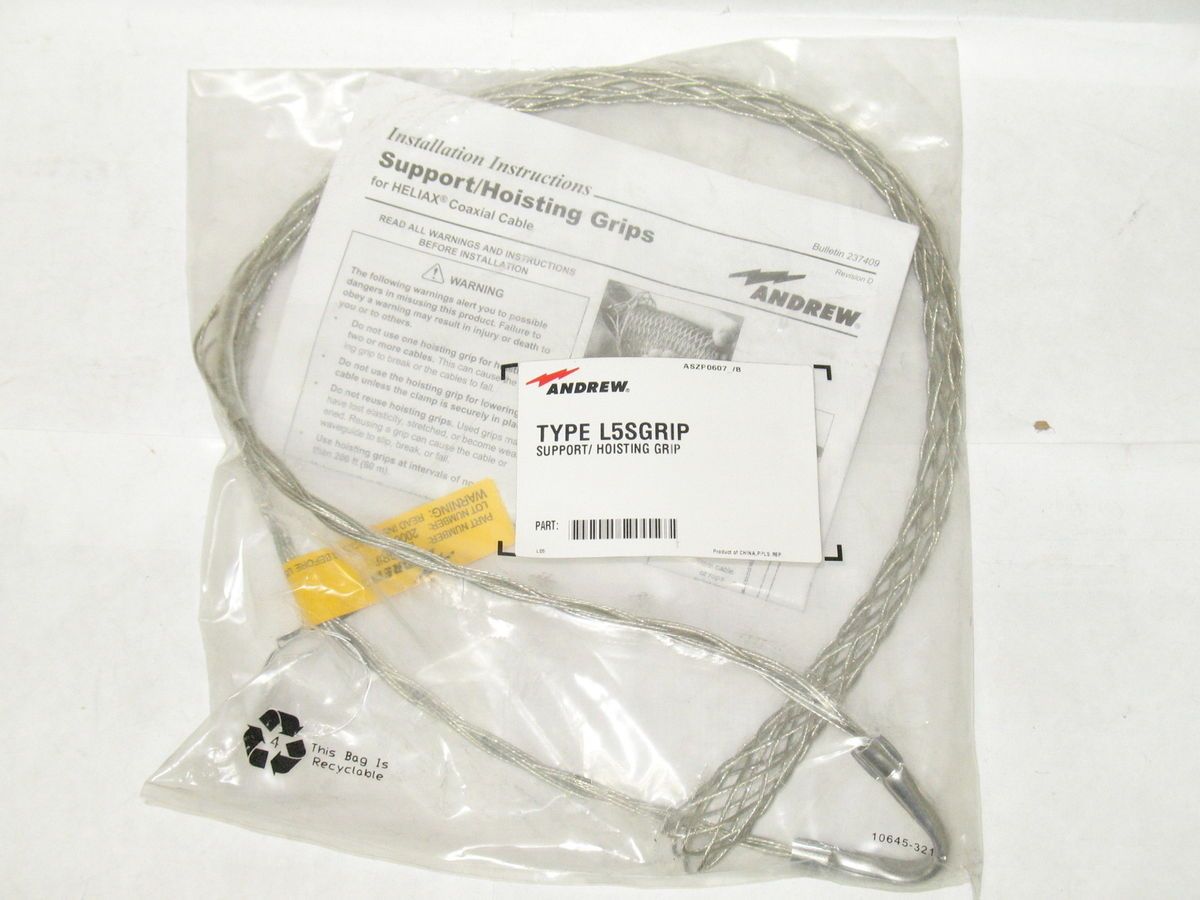 ANDREW L5SGRIP SUPPORT HOISTING GRIP FOR LDF5 50A COAX CABLE LOT OF 16