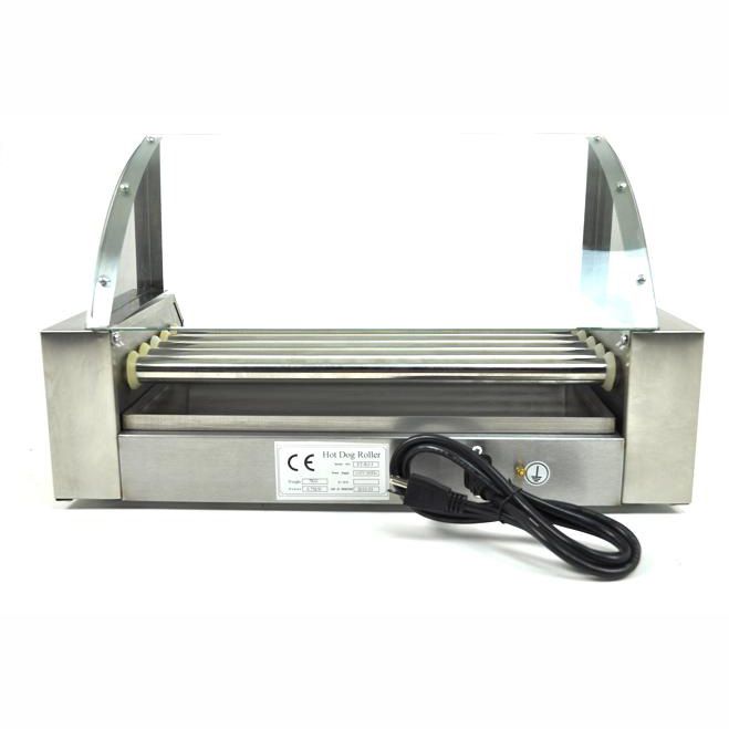 Commercial 1000W Hot Dog Roller Grill Cooker Machine CE