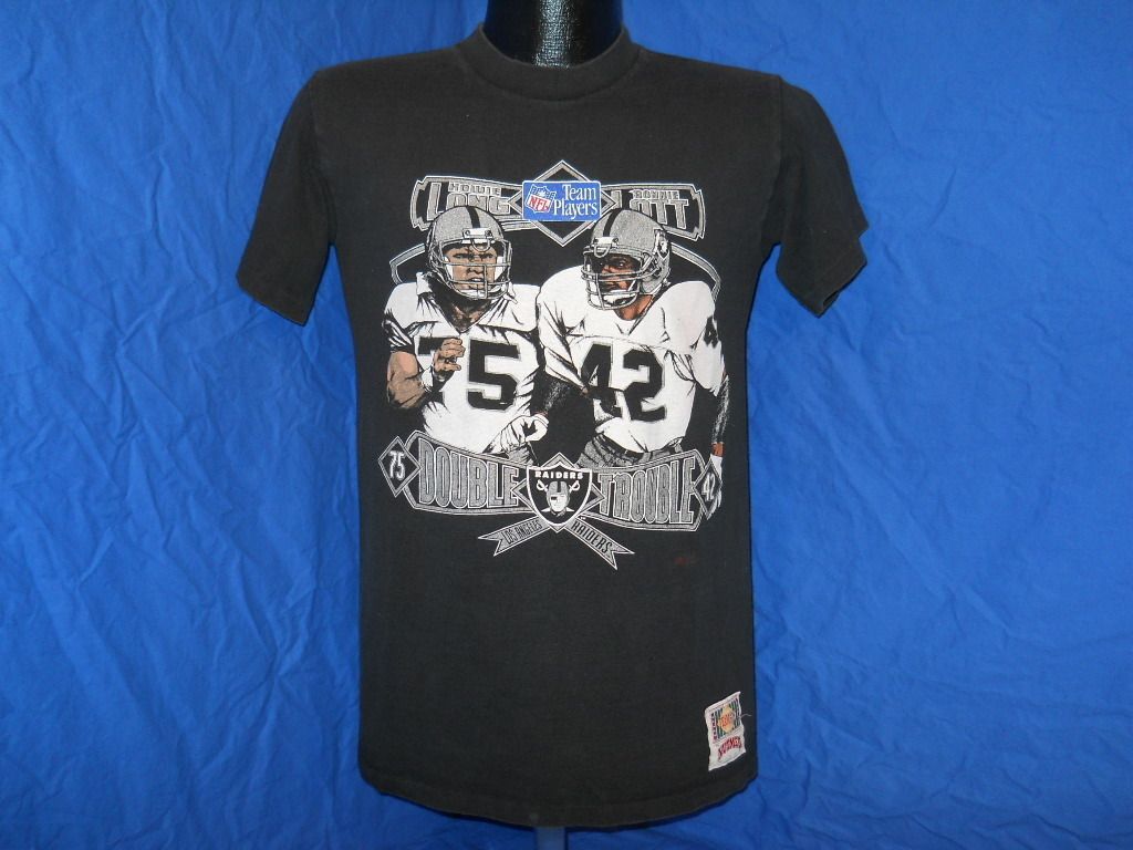 Vintage Los Angeles Raiders La Howie Long Ronnie Lott Black T Shirt