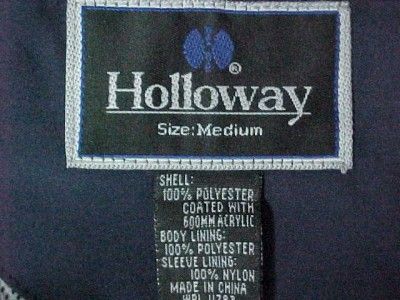 Holloway Navy White Windbreaker Jacket M Hike Walk Golf