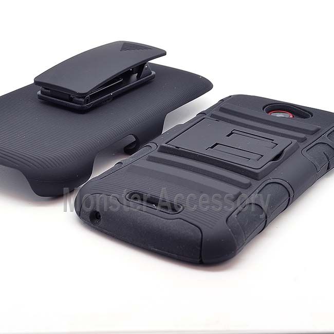 Black Rhino Kickstand Hybrid Case + Holste for HTC ONE S Ville T