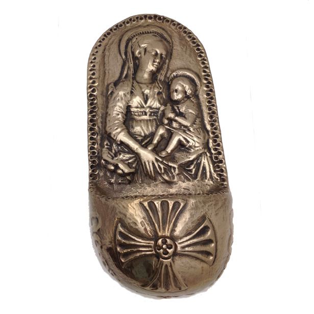 Irish Bronze Madonna of The Waters Holy Water Font Wild GOOSE Studio