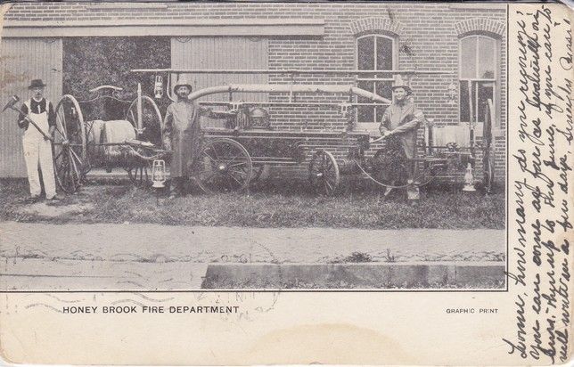 RARE Honey Brook PA Fire Department 1900s Used Fire Station Vehicle