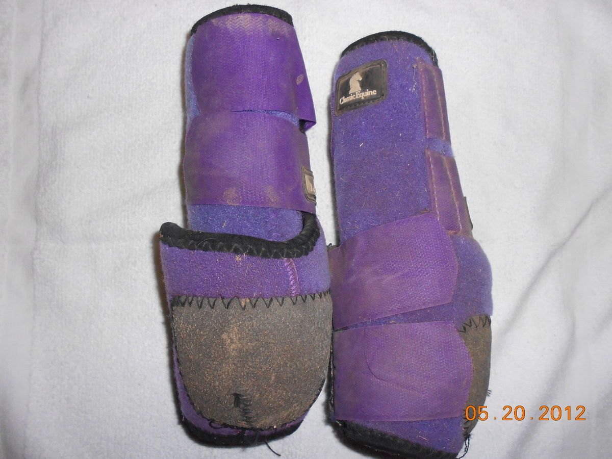   Equine Legacy Boots SMB Purple Barrel Racing Tack Horse Rodeo Roping