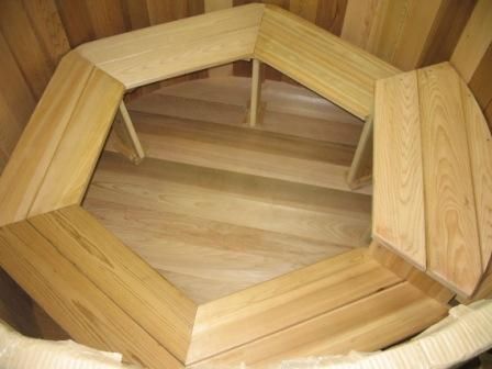 Cedar Wood Hot Tub Wood Fired Seats 6 Wooden Hottub