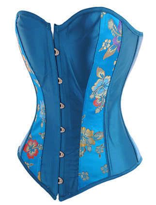 Beautiful Turquoise Corset Bustier s M L XL XXL Hot USA