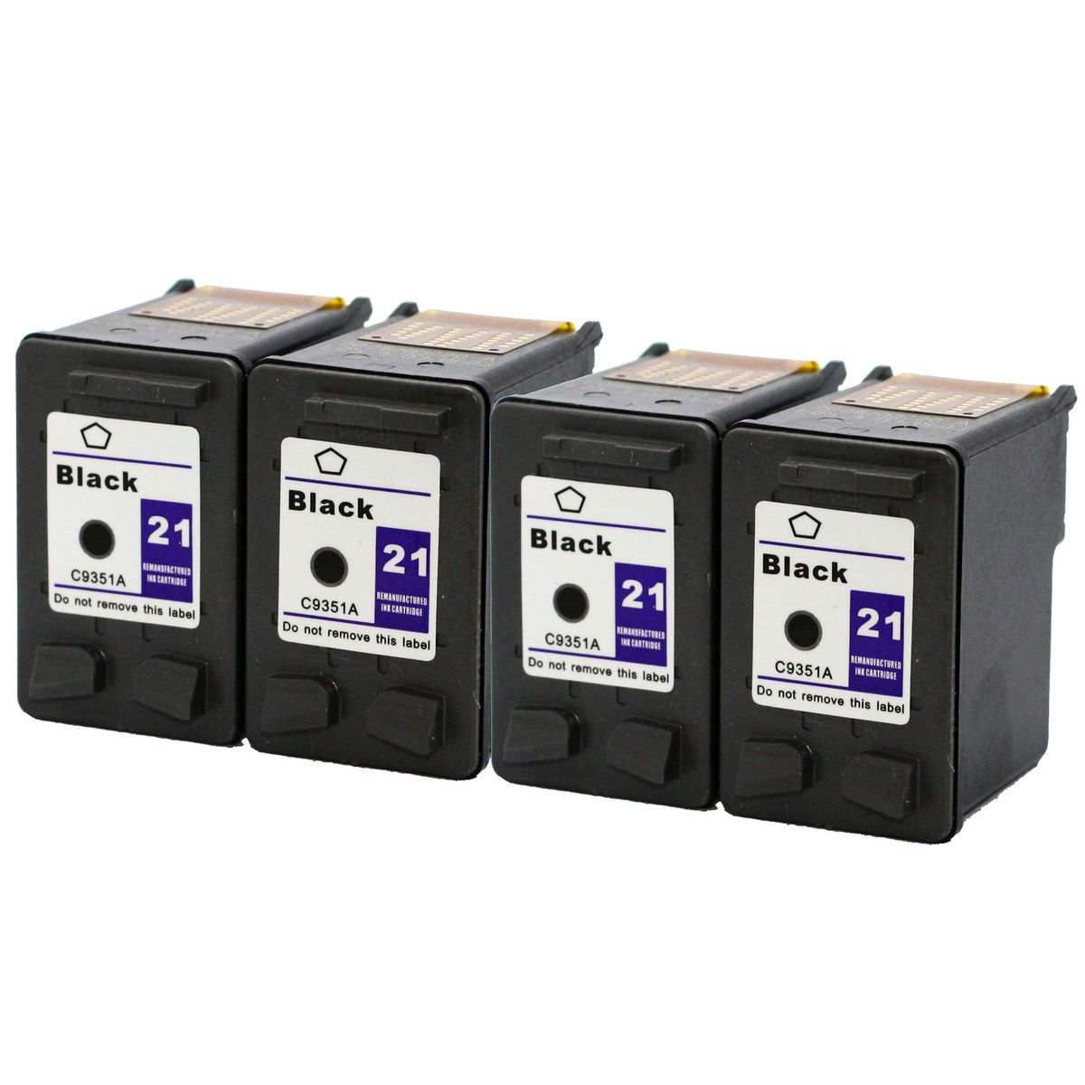 4pk Black HP 21 Ink for Deskjet D1314 D1360 D1455 D1520