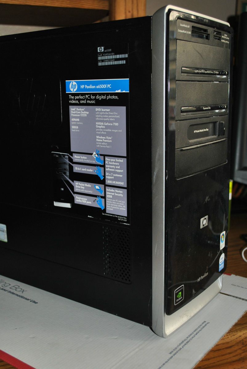 HP Pavilion A6000 Series Computer