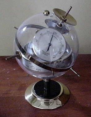 German Modernism Sputnik Desktop Weather Station by Huger