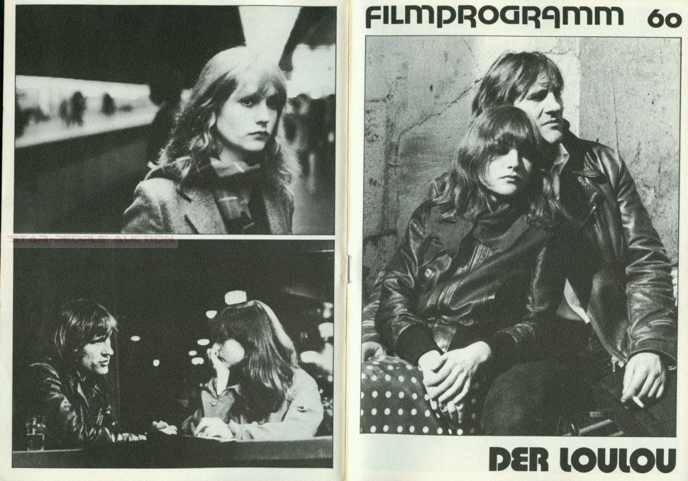 Maurice Pialat Isabelle Huppert Loulou RARE German Program