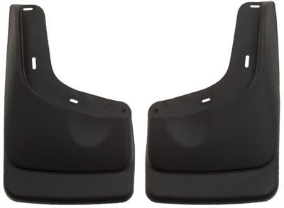 Husky Custom Molded Mud Flaps 56591 Thermoplastic Black Front