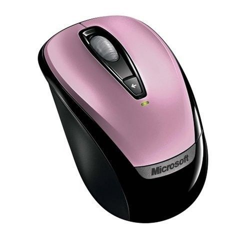 Microsoft Wireless Laptop Notebook Pink Optical Mouse 3000